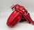 Padded RED  Rubber Bondage Mitts - Red Room Drop - was £235 now £170 Padded RED  Rubber Bondage Mitts - Red Room Drop - was £235 now £170