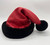 SAMPLE Red Leather Santa Hat with Black Trim was £135 NOW £100