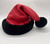 SAMPLE Red Leather Santa Hat with Black Trim was £135 NOW £100