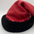 SAMPLE Red Leather Santa Hat with Black Trim was £135 NOW £100