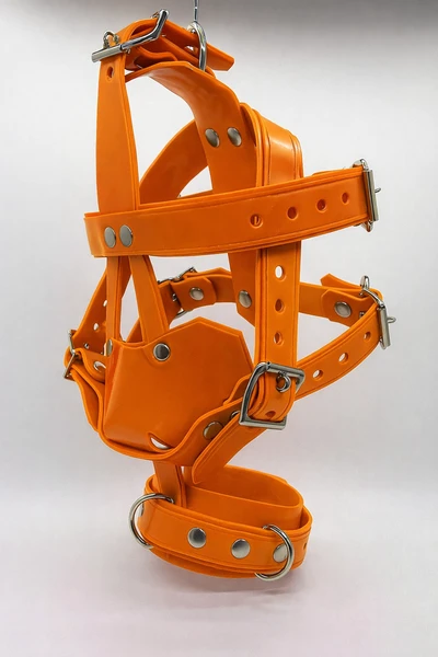 SALE X-Treme Rubber Muzzle by Restrict Gear - Full Orange - was £220 now £160 by Restrict Gear — product image 1