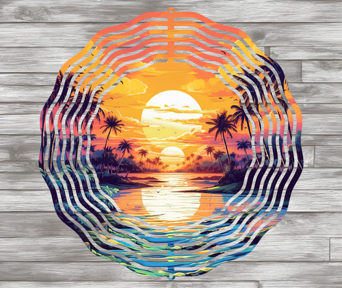 Wind Spinner - Tropical sunset