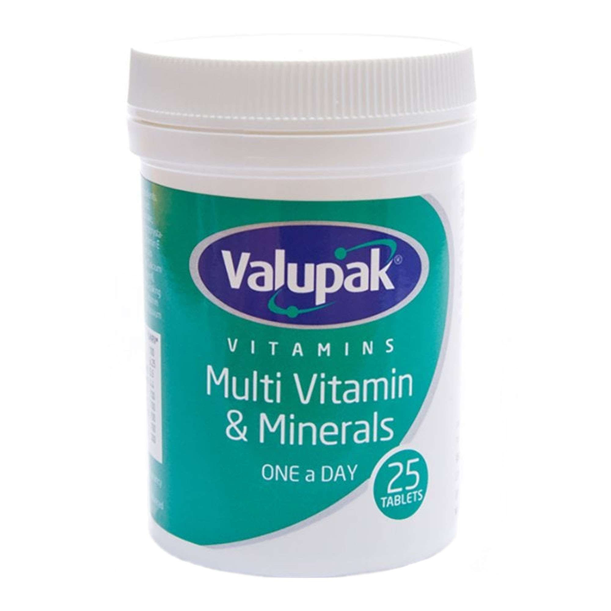 Valupak Multi Vitamin Minerals 25 Tablets | withaid