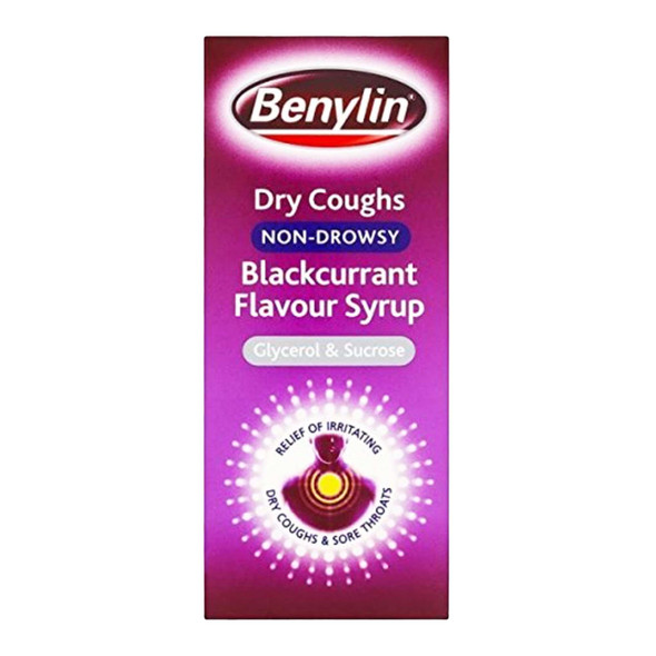 Benylin Dry Cough Blackcurrant Liquid 150ml