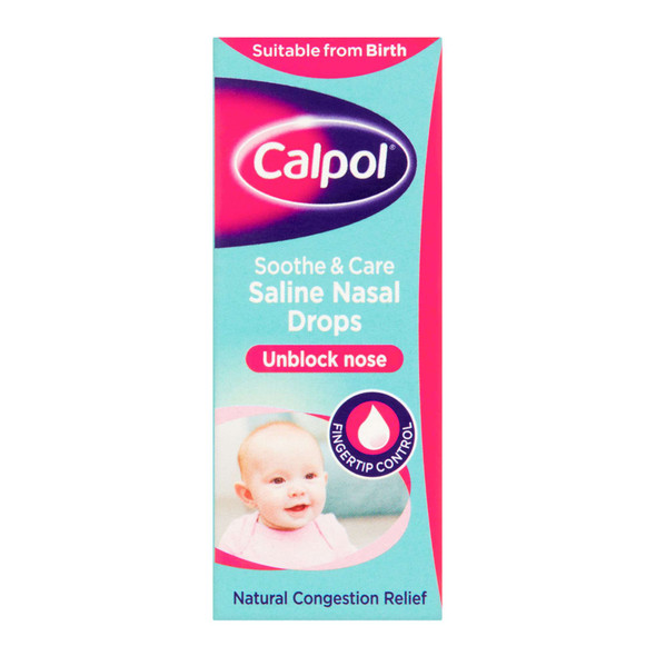 Calpol Soothe & Care Saline Nasal Drops 10ml