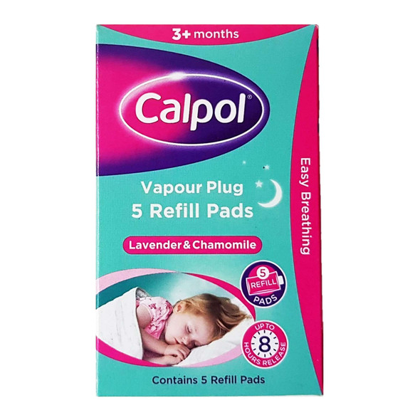 Calpol Vapour Plug In Lavender and Chamomile with 5 Refill Pads