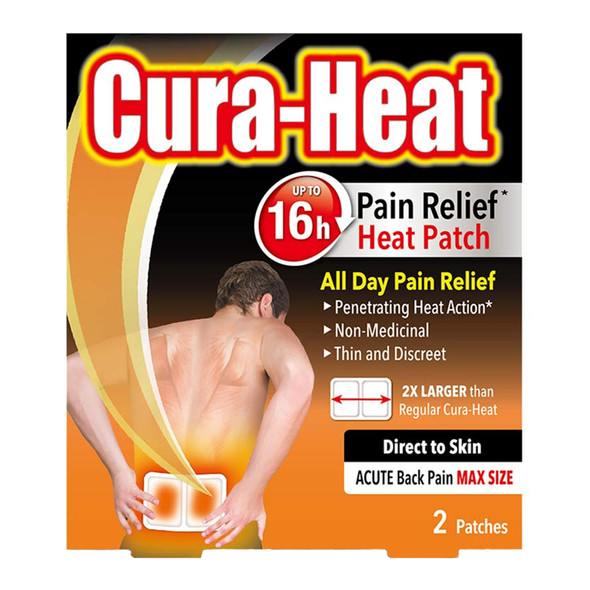 Cura-Heat Direct to Skin Back Pain Max Size Heating Pads 2