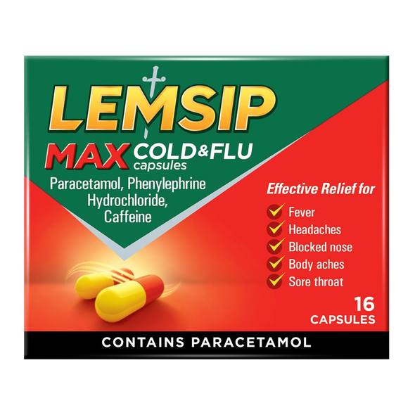 Lemsip Max Cold & Flu Capsules 16