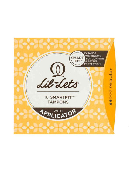 Lil-Lets SmartFit Regular Tampons with Applicator 16 Pack