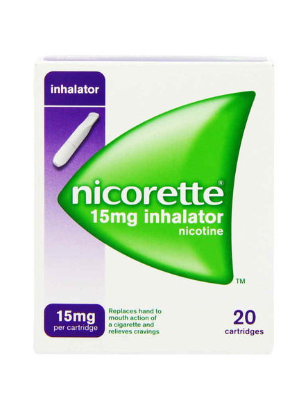 Nicorette Inhalator White Mouthpiece 20 x 15mg Cartridges