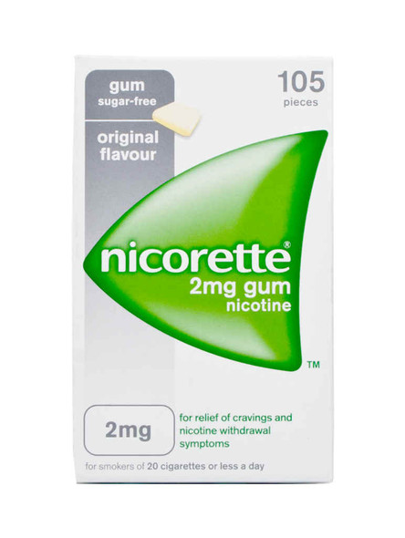 Nicorette Original 2mg Gum 105 Pack