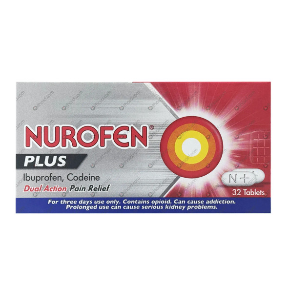 Nurofen Plus 32 tablets ibuprofen codeine pain relief pack