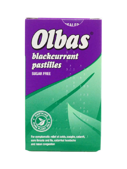 Olbas Blackcurrant Pastilles Sugar Free 40g