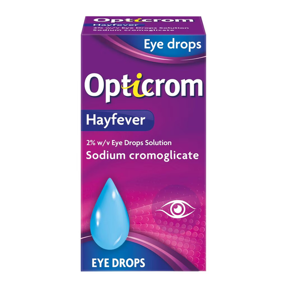 Opticrom Hay Fever Eye Drops 10ml