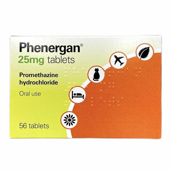 Phenergan 25mg Tablets 56