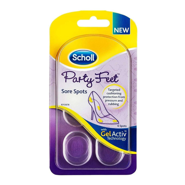 Scholl Party Feet Invisible Gel Sore Spots 6