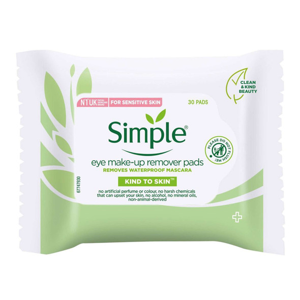 Simple Kind To Eyes Eye Make-Up Remover Pads 30