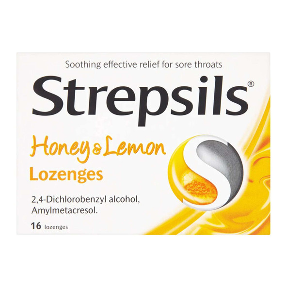 Strepsils Honey & Lemon 16 Lozenges