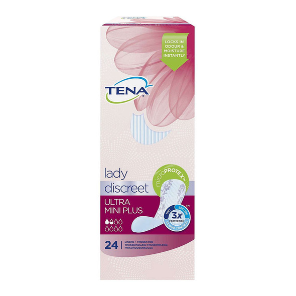 Tena Lady Discreet Ultra Mini Plus Liners 24 Pads