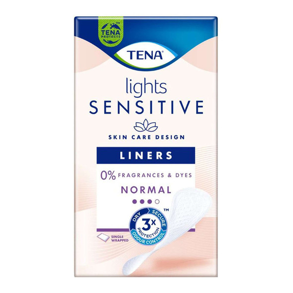 Tena Lights Sensitive Single Wrap Liners 22 Pads