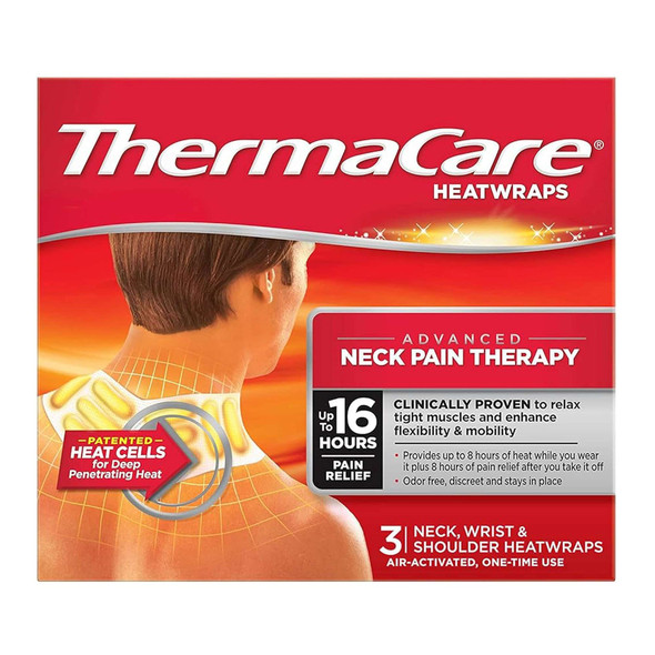 ThermaCare Heat Wraps Neck Shoulder and Wrist 3 Pack