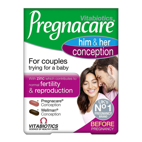 Vitabiotics Pregnacare Him & Her Conception 60 Tablets