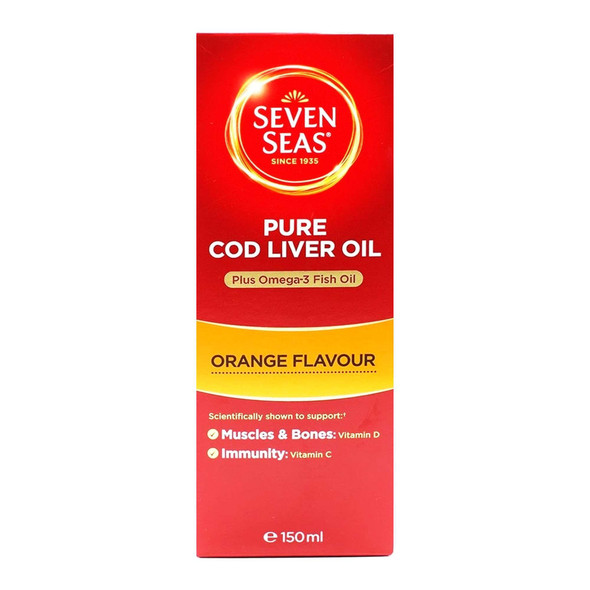 Seven Seas Pure Cod Liver Oil Orange Syrup 150ml