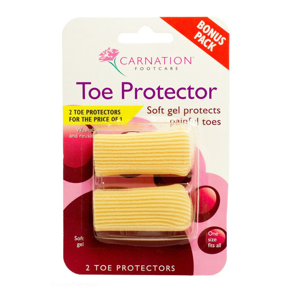 Carnation Toe Protector Soft Gel 2 Pack