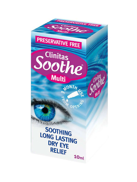 Clinitas Soothe Preservative Free Dry Eye Drops 10ml