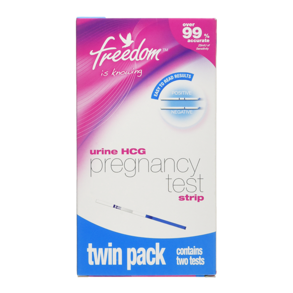 Freedom Pregnancy Dip Test Strips Twin Pack