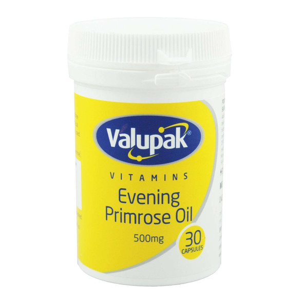 Valupak Evening Primrose Oil 500mg 30 Capsules