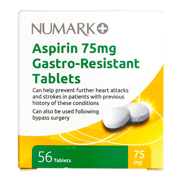 Numark Aspirin 75mg 56 Tablets