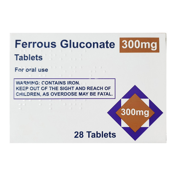 Ferrous Gluconate 300mg 28 Tablets