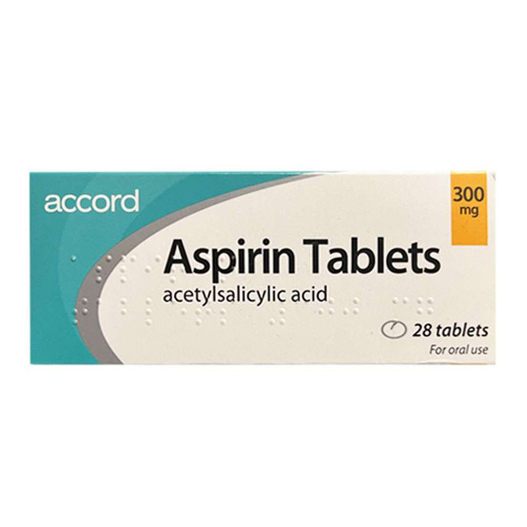 Accord Dispersible 300mg Aspirin 28 Tablets