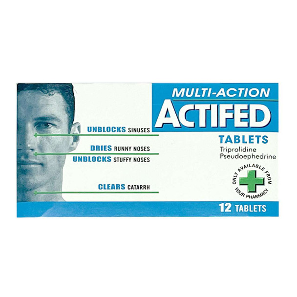 Actifed Multi-Action 12 Tablets