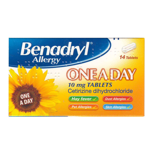 Benadryl One A Day Relief 14 Tablets