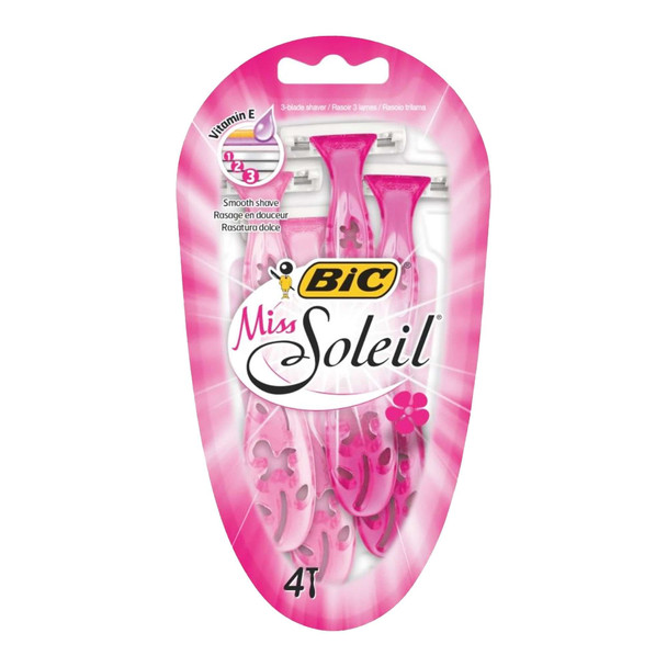 BIC Miss Soleil 3 Blade Female Shaver 4 Pack