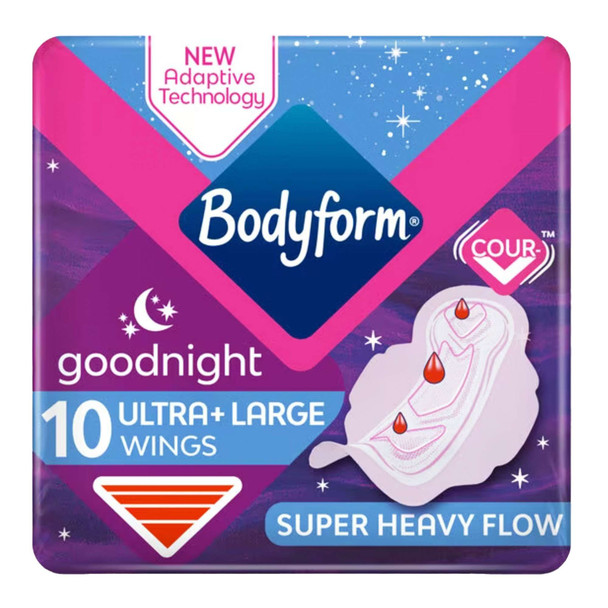 Bodyform Ultra Goodnight with Wings 10 Pack