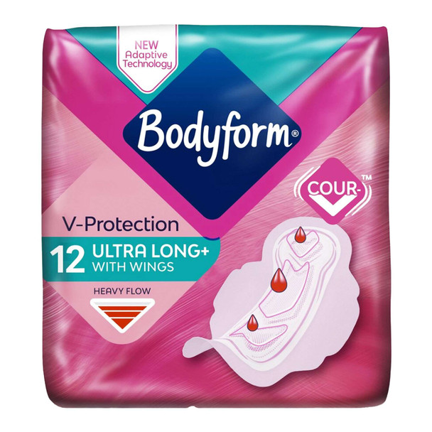 Bodyform Ultra Long with Wings 12 Pack