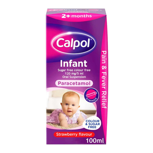 Calpol Strawberry CF SF Infant Suspension 100ml