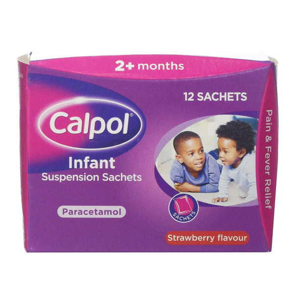 Calpol Infant Strawberry Flavour 12 Sachets