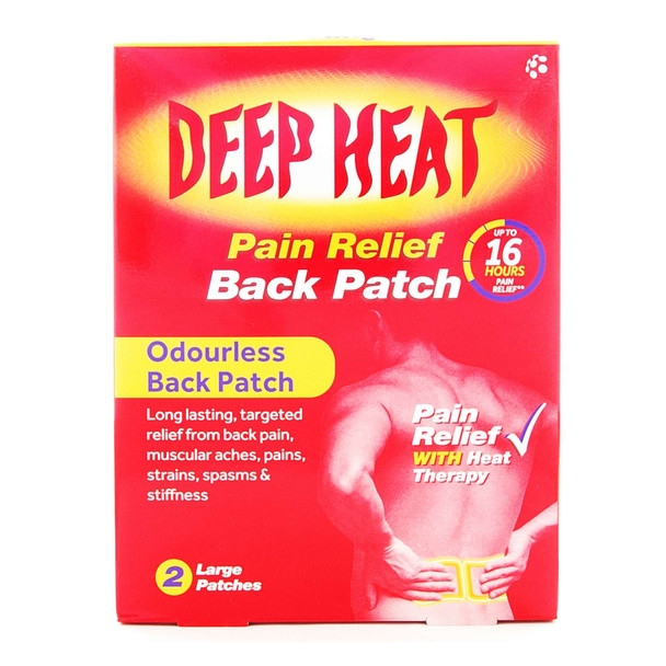 Deep Heat Pain Relief Back Patch Extra Large 2 Patches