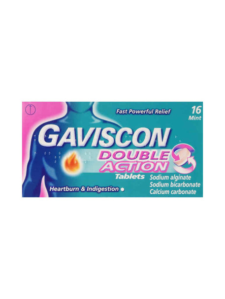 Gaviscon Double Action for Indigestion 16 Tablets
