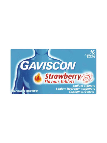 Gaviscon Heartburn Relief Strawberry 16 Tablets
