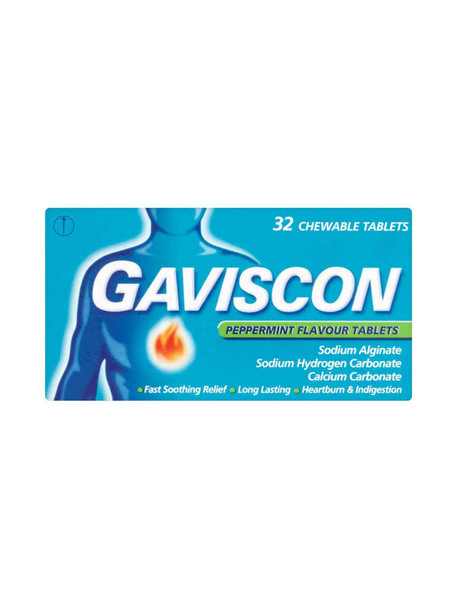 Gaviscon Peppermint Indigestion Relief 32 Tablets