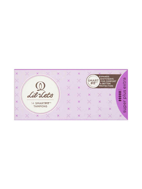 Lil-Lets SmartFit Super Plus Extra Tampons without Applicator 14 Pack