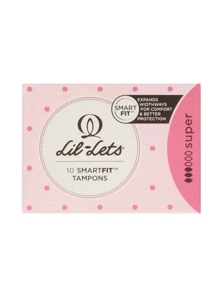 Lil-Lets SmartFit Super Tampons without Applicator 10 Pack