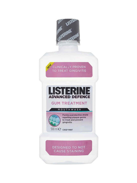 Listerine Advanced Defence Mouthwash Gum Therapy 500ml
