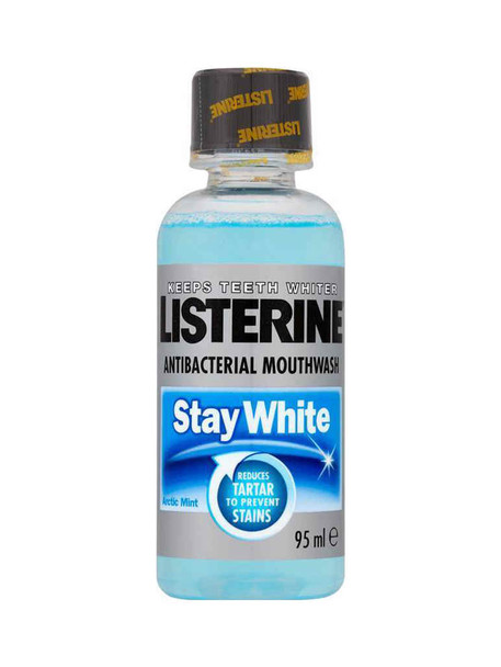 Listerine Antiseptic Mouthwash Stay White 95ml