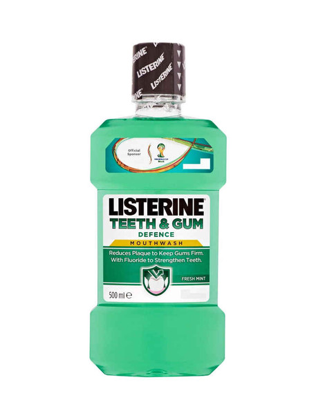 Listerine Antiseptic Mouthwash Teeth & Gum Defense 500ml